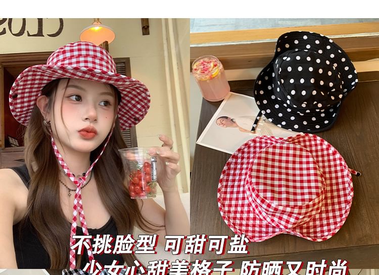 Hat Plaid Bucket