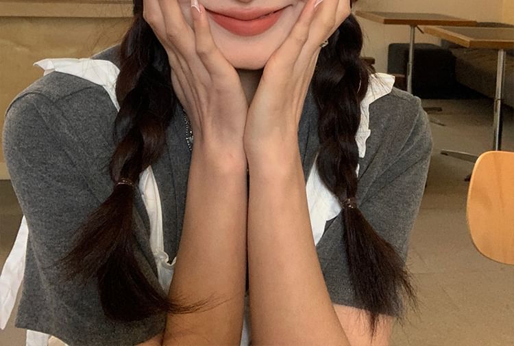 Beaded Ribbon Beret Denim