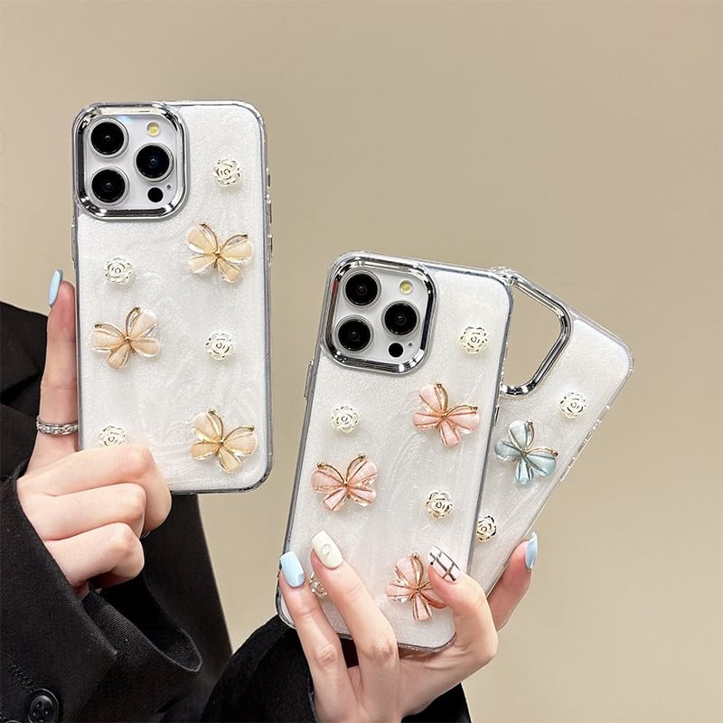 Case Rose Phone Butterfly