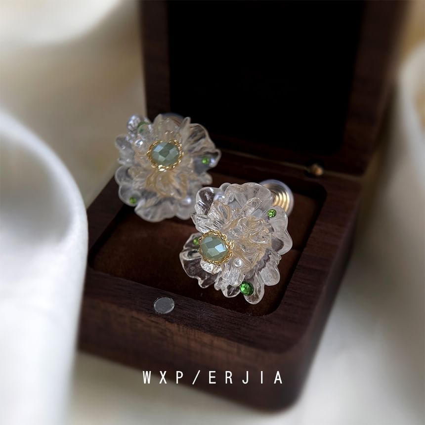 Earring Clip Flower On