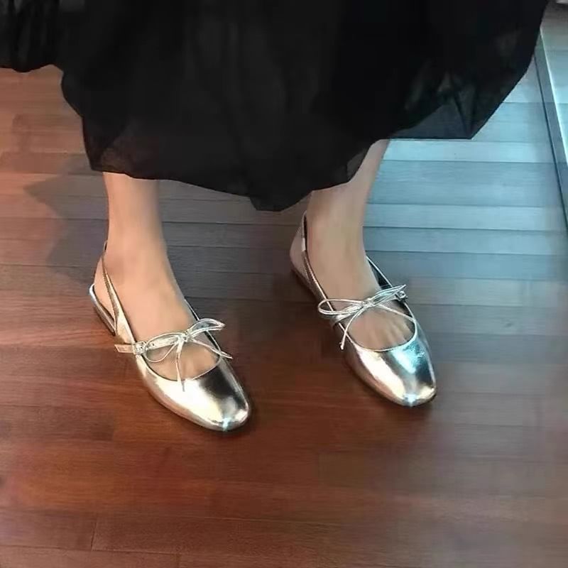 Bow Slingback Sandals