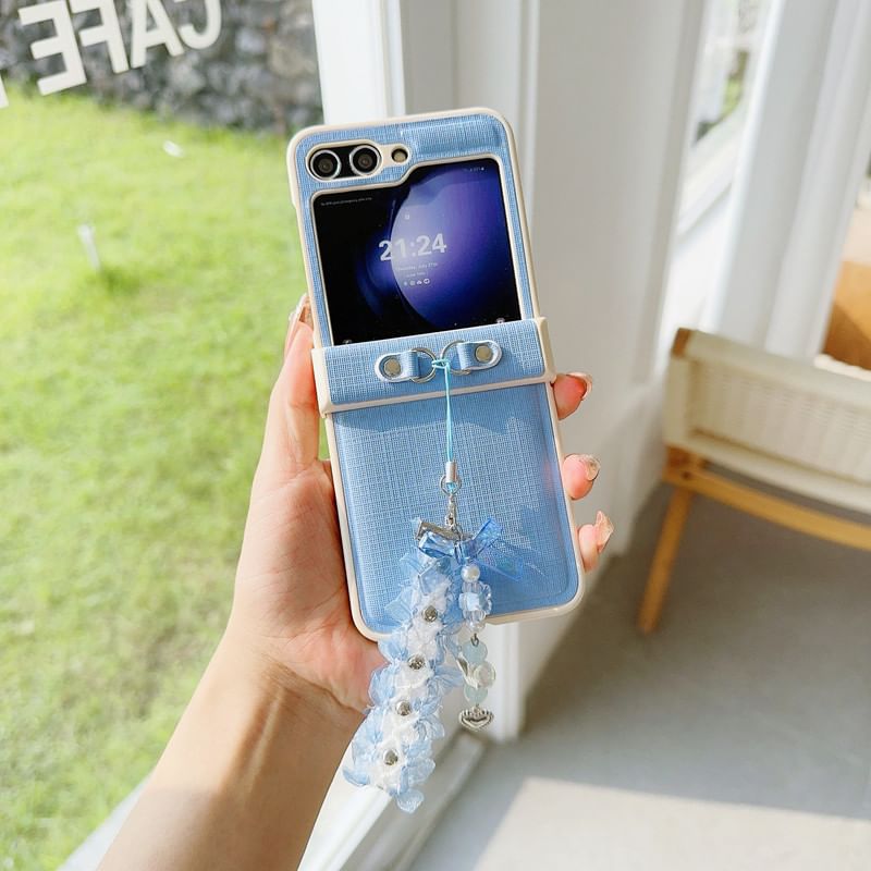 Charm Plain Ribbon Phone Case