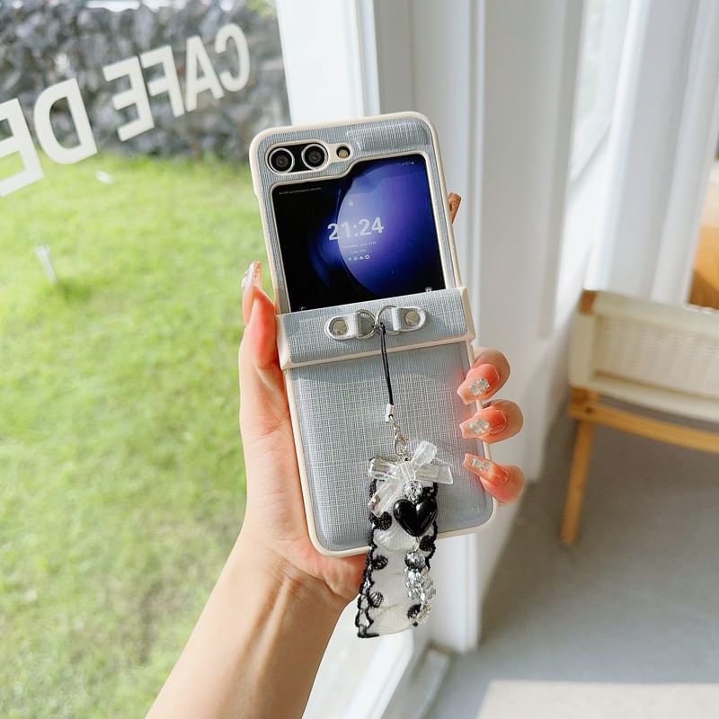 Charm Plain Ribbon Phone Case