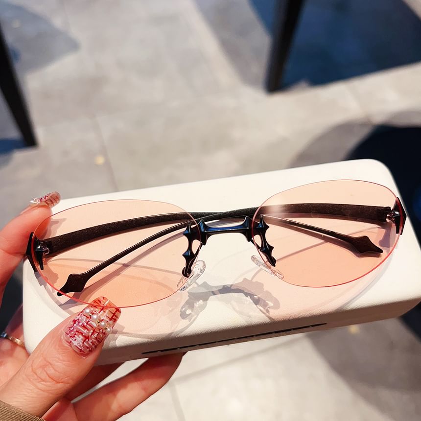 Sunglasses Oval Rimless