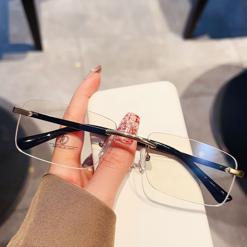 Rimless Glasses Square