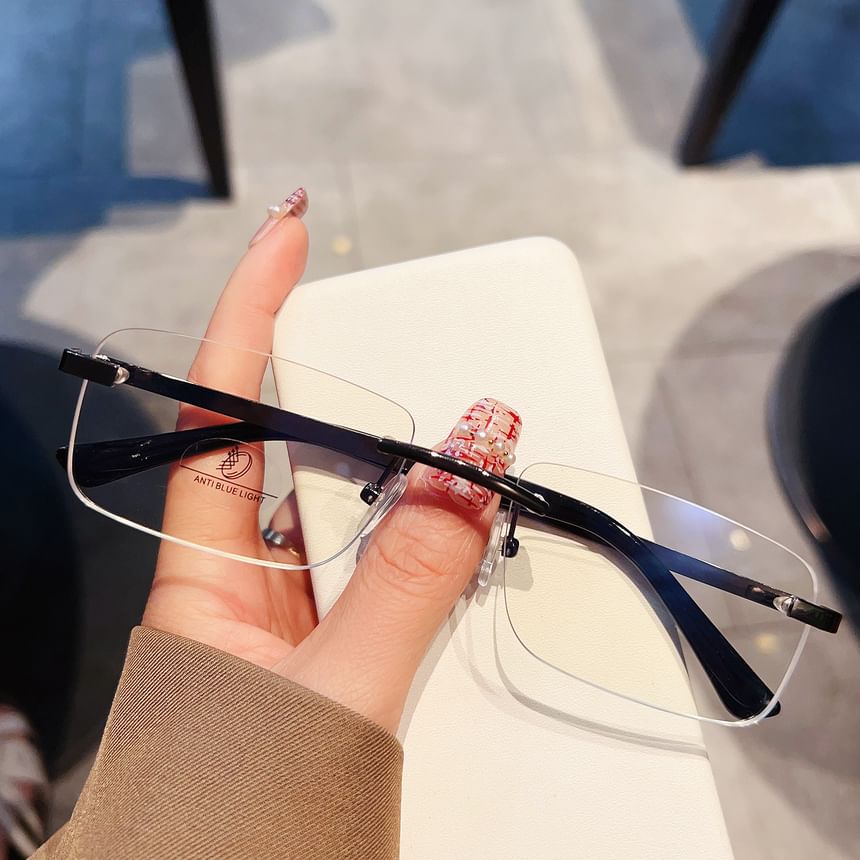 Rimless Glasses Square