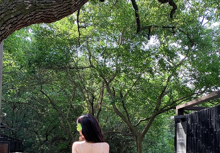 Dress Maxi Up Patterned Strap A-Line Spaghetti Print Lace