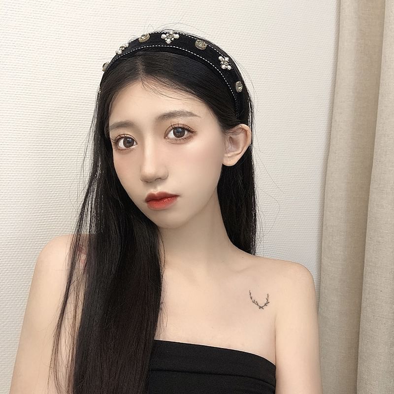 Embellished Textile Headband