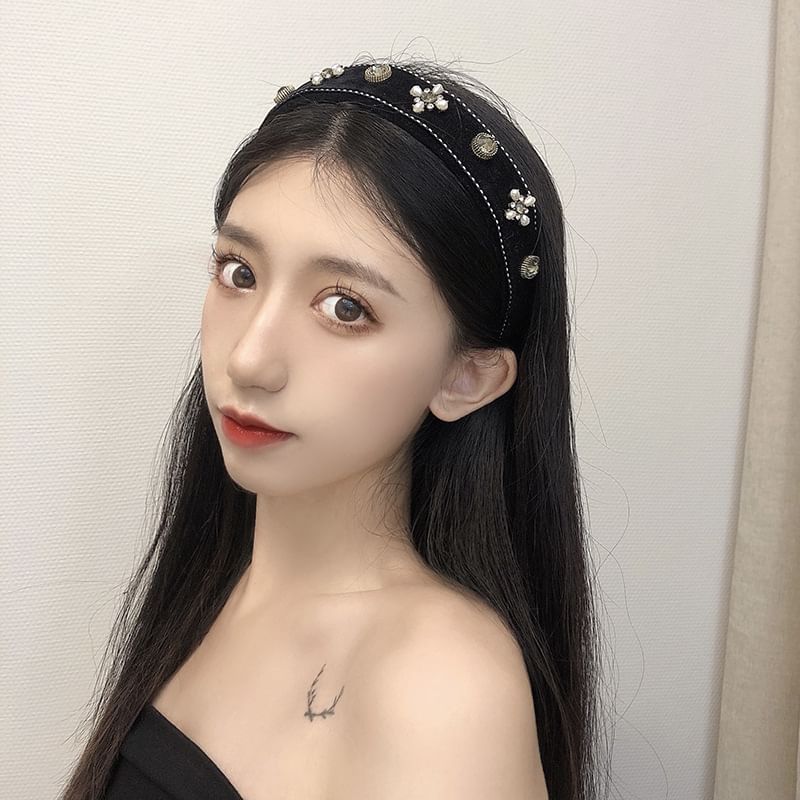 Embellished Textile Headband