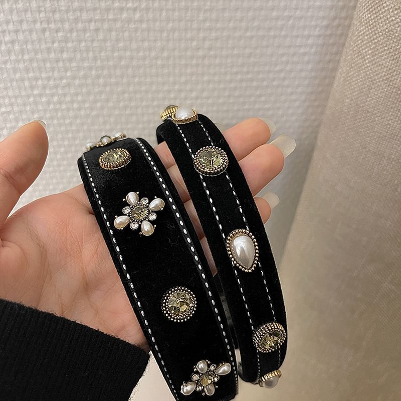 Embellished Textile Headband