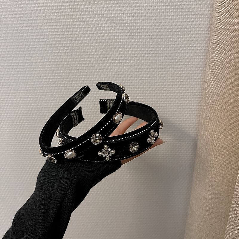 Embellished Textile Headband