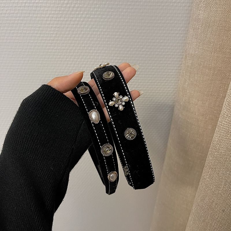 Embellished Textile Headband