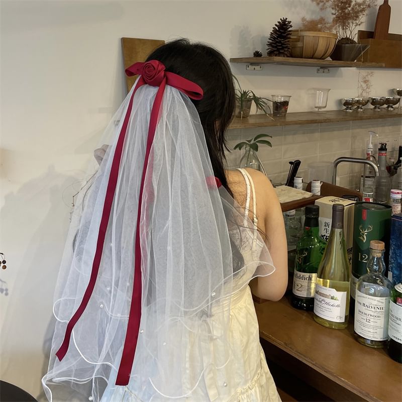 Mesh Ribbon Hair Tie