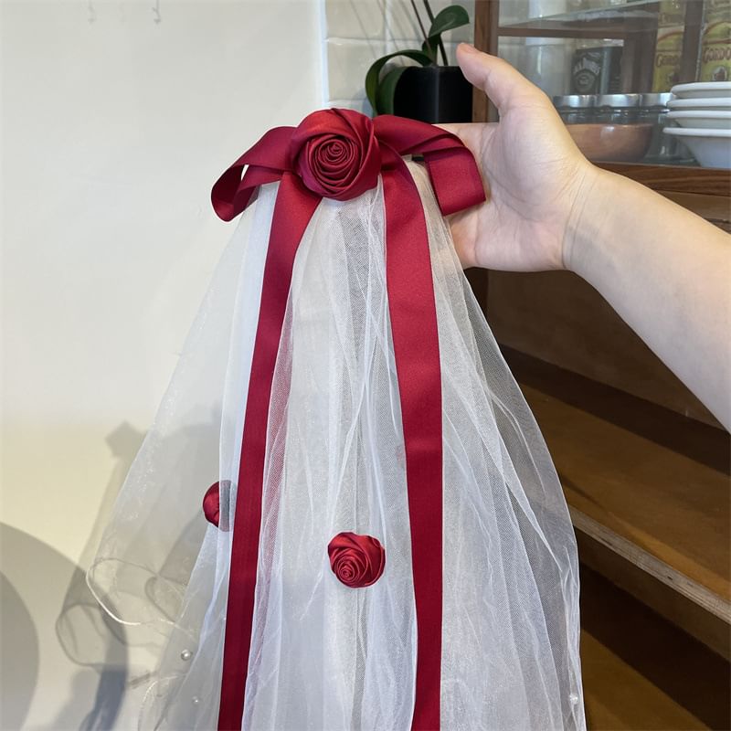 Mesh Ribbon Hair Tie