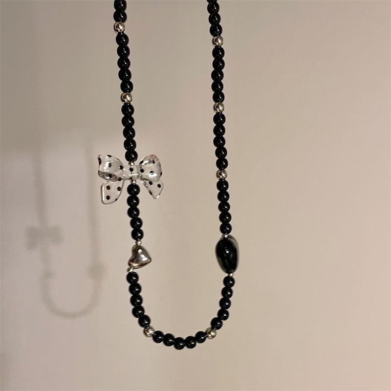 Accent / Necklace Drop Heart Earring