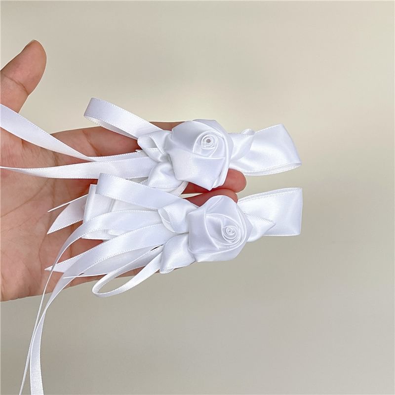 Clip Floral Hair Plain