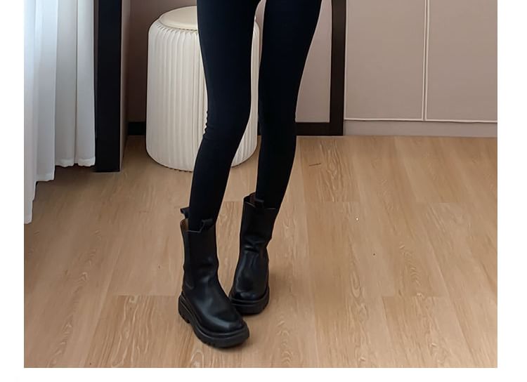 Round Neck Tweed Cropped Button Jacket