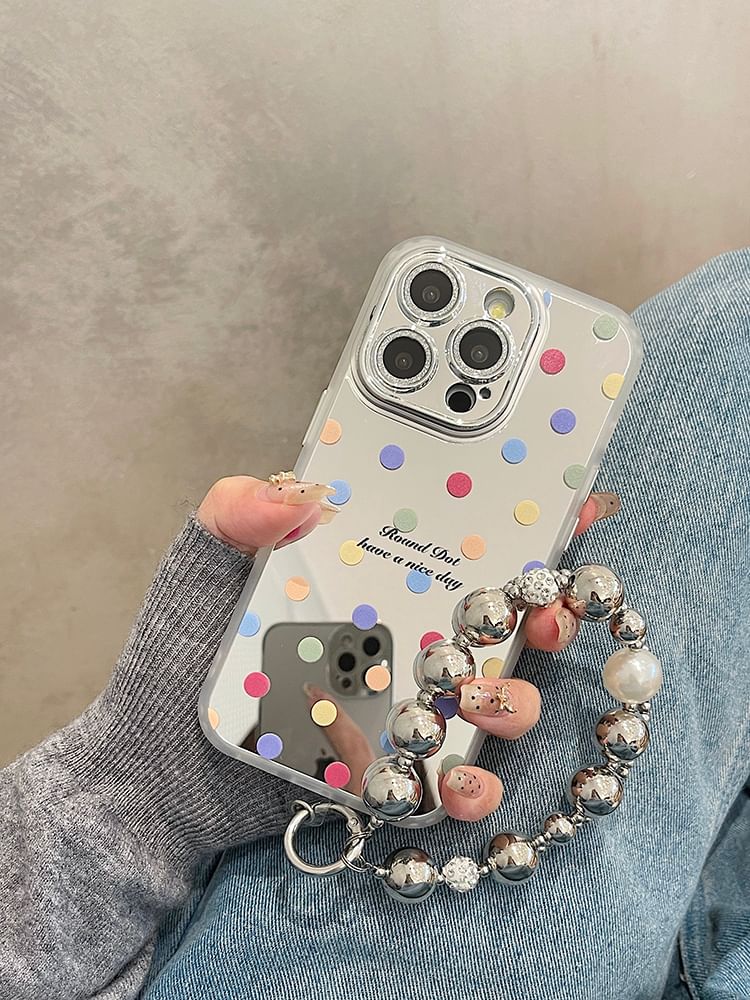 Mirrored / Dot Set Polka Strap Phone Case