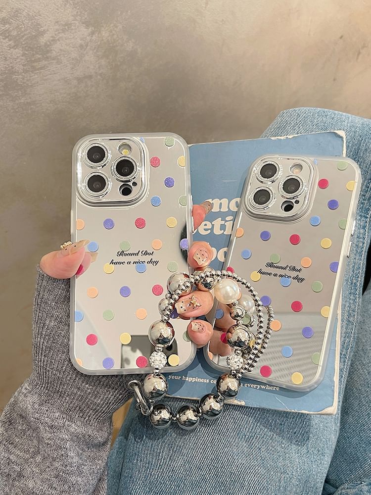 Mirrored / Dot Set Polka Strap Phone Case
