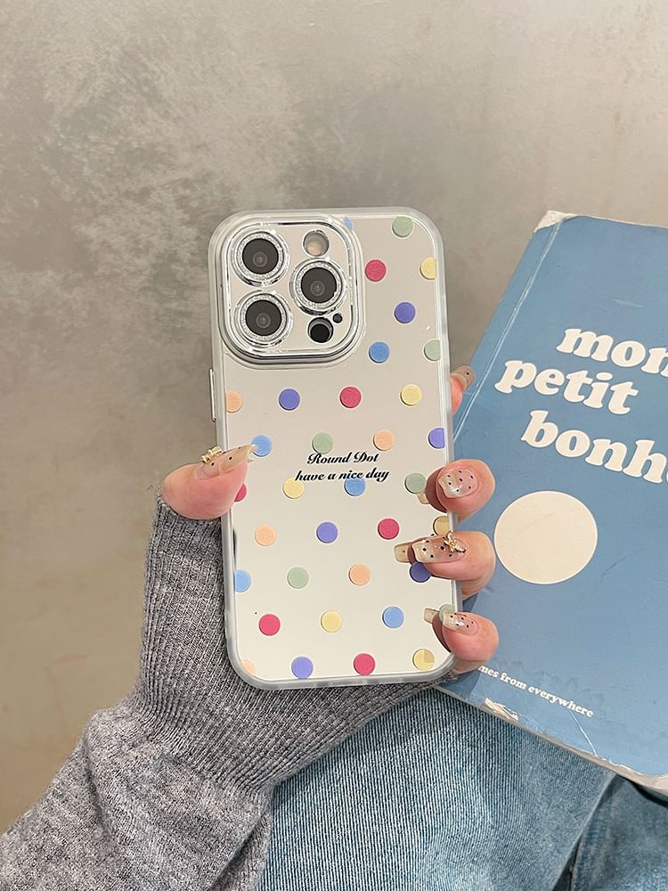 Mirrored / Dot Set Polka Strap Phone Case