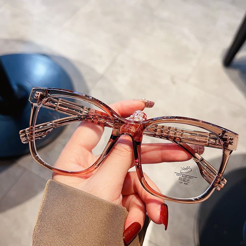 Glasses Blocking Light Blue Frame Square