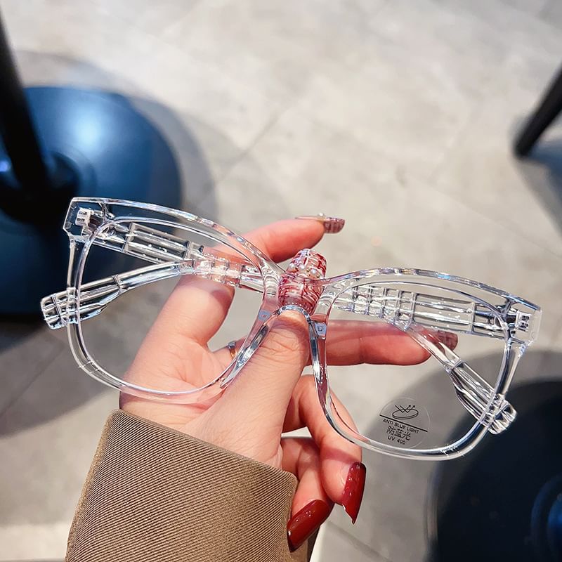Glasses Blocking Light Blue Frame Square