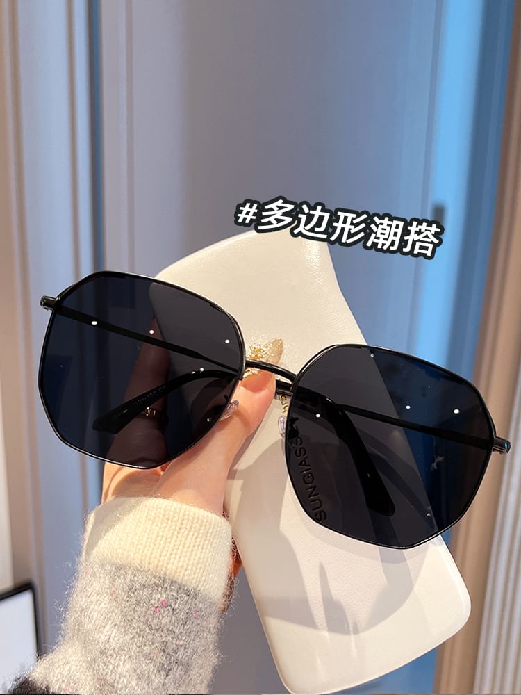 Hexagon Frame Sunglasses