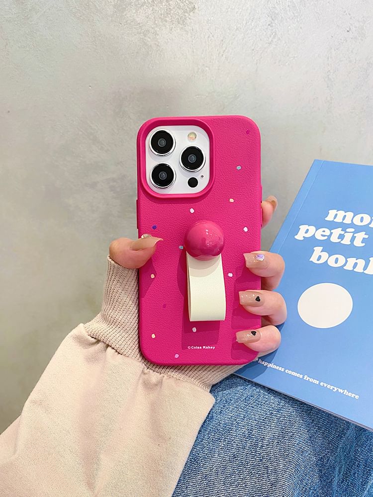 Strap Case Print Phone Finger