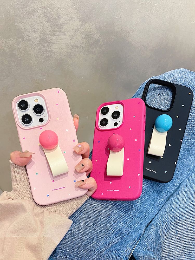 Strap Case Print Phone Finger