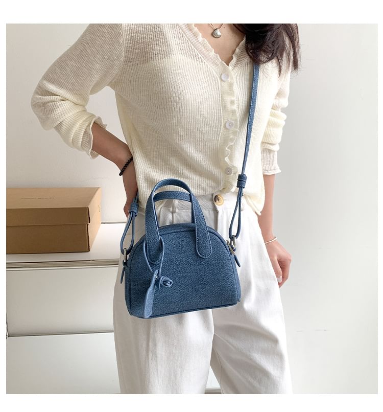 + Charm Bowler Bag Denim Set:
