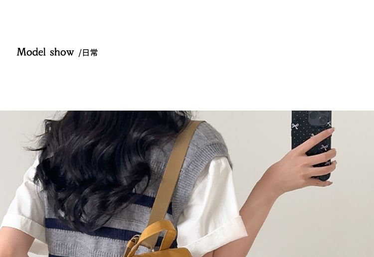 Plain Backpack Nylon Flap Drawstring