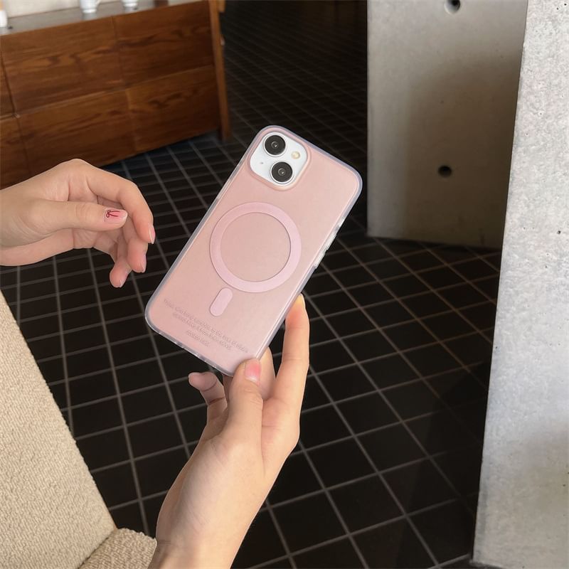 with (Compatible Plain MagSafe) Case Phone Magnetic