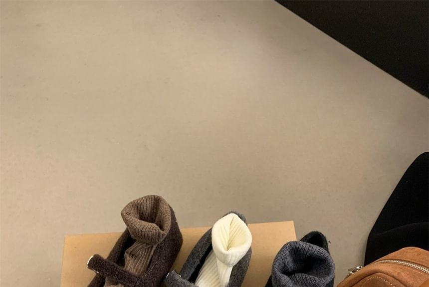 Jane Square-Toe Flats Mary