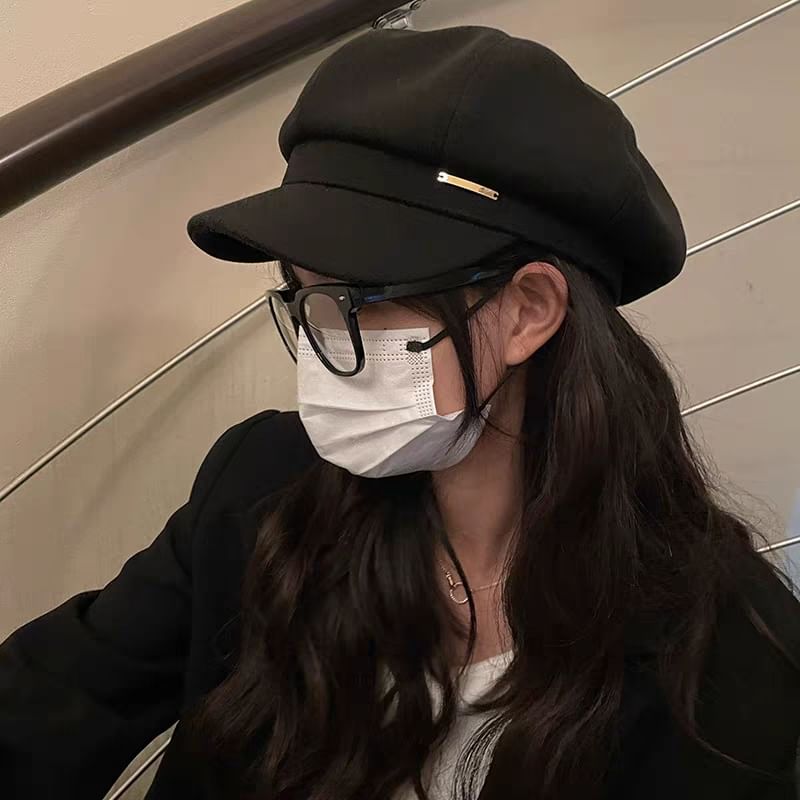 Wool Cap Newsboy Plain