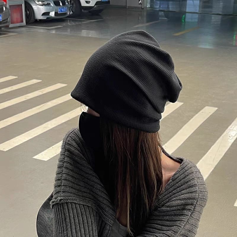 Bowknot Plain Beanie