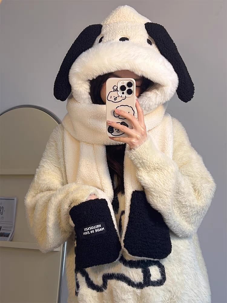 Hooded Dog Scarf Ear