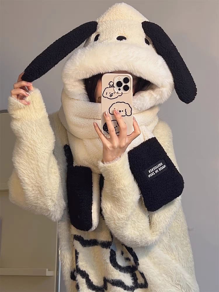 Hooded Dog Scarf Ear