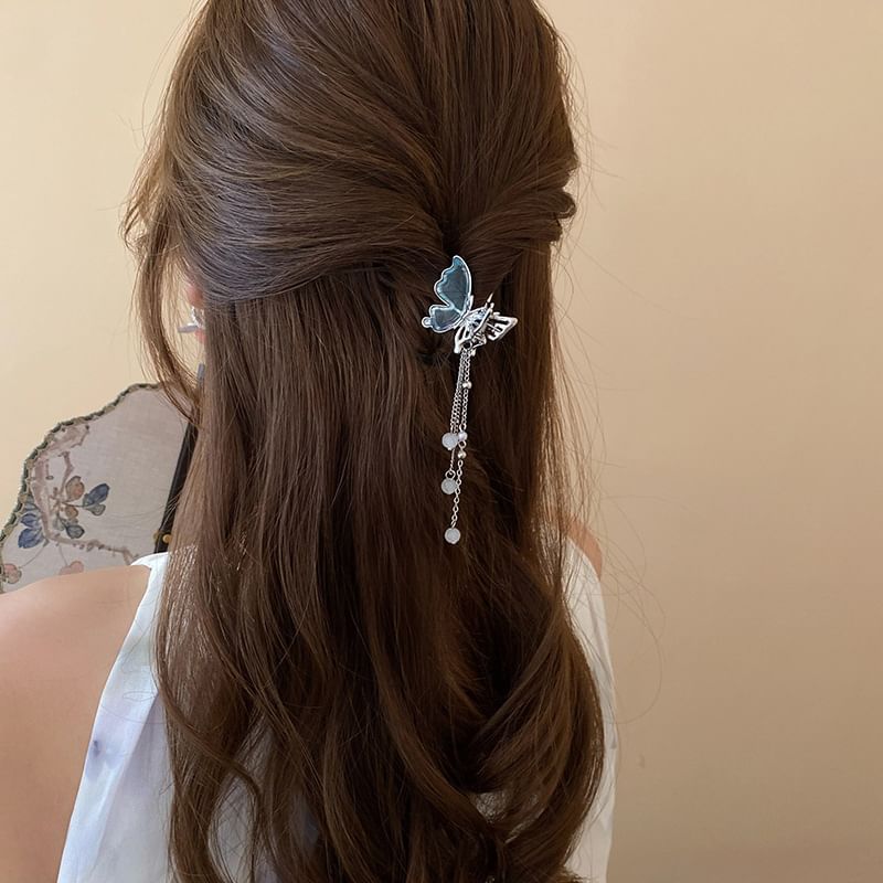 / Beaded Butterfly Clip Hair Set