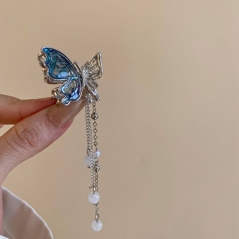 / Beaded Butterfly Clip Hair Set