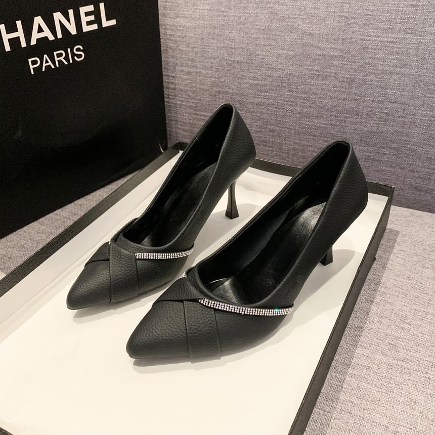 Pumps High Rhinestone Heel