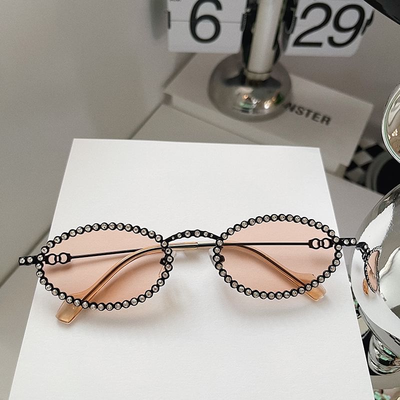 Rhinestone Eye Sunglasses Cat