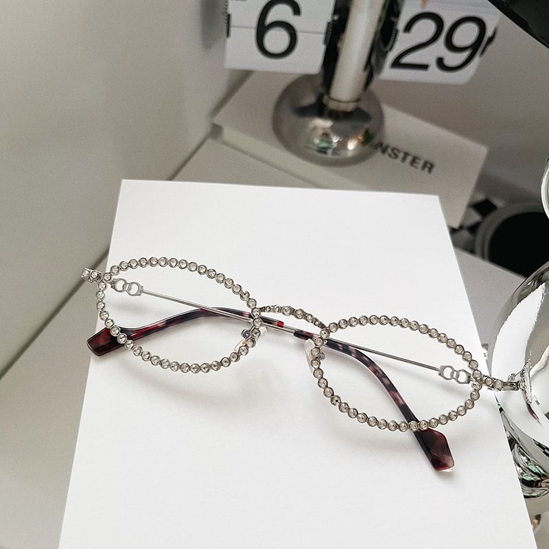 Rhinestone Eye Sunglasses Cat