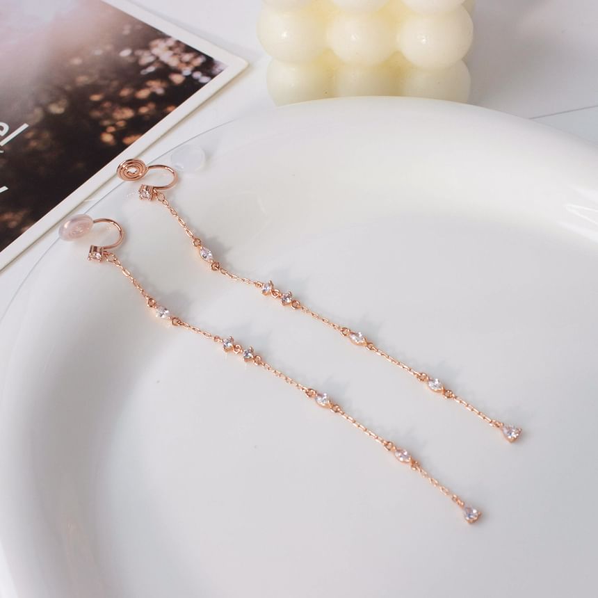 Alloy Earring Rhinestone Threader