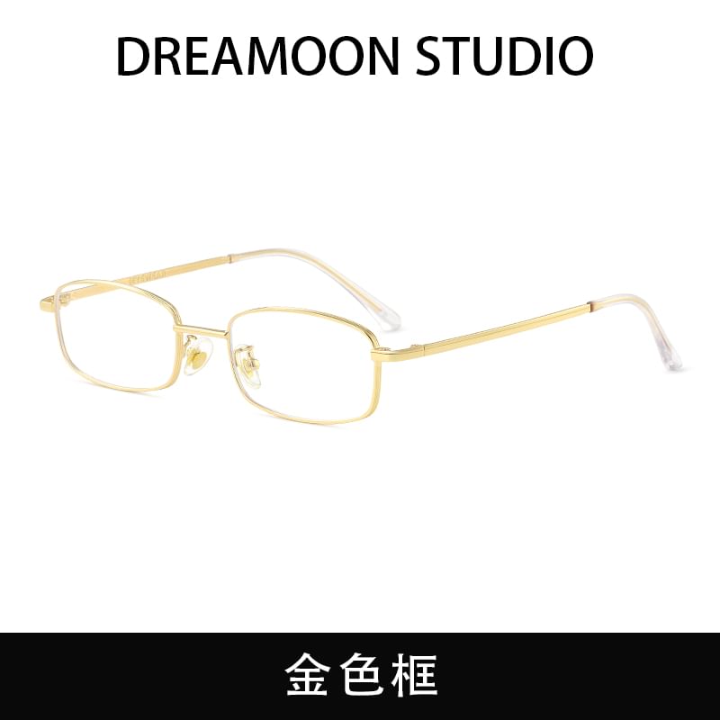 Light Blocking Frame Eyeglasses Blue Metal