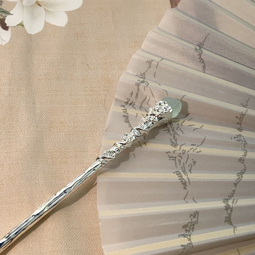 Alloy Gemstone Hair Stick Irregular Faux
