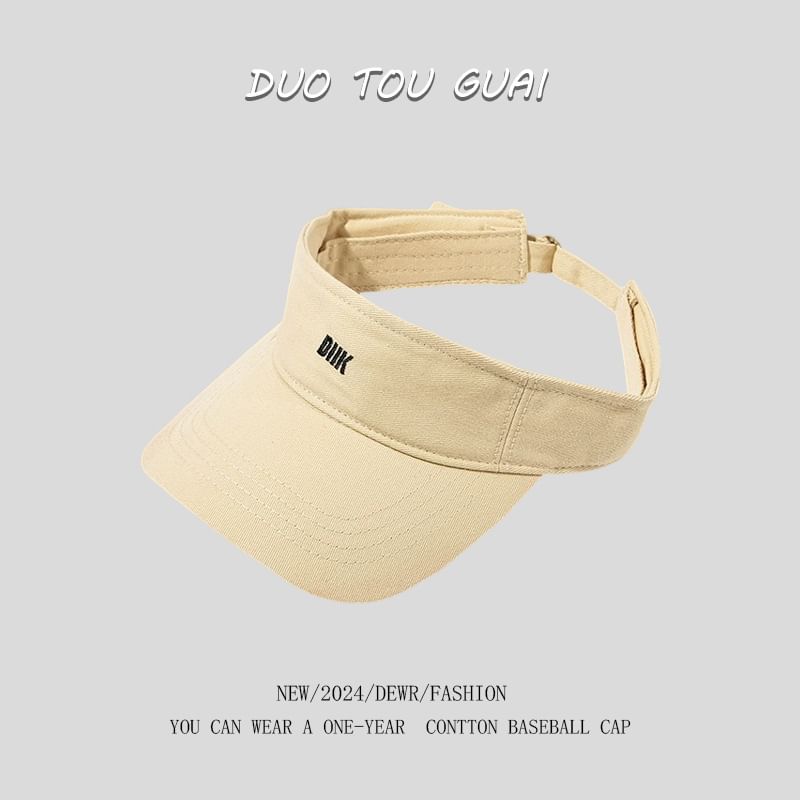Visor Embroidered Letter Sun