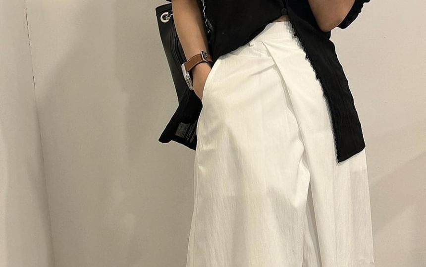 High-Rise Flowing A-Line Maxi Skirt in Solid Hue