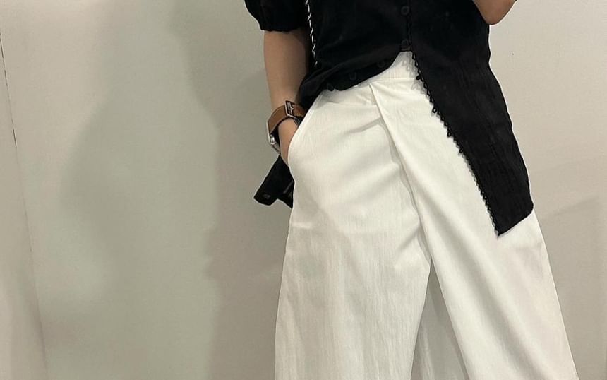 High-Rise Flowing A-Line Maxi Skirt in Solid Hue