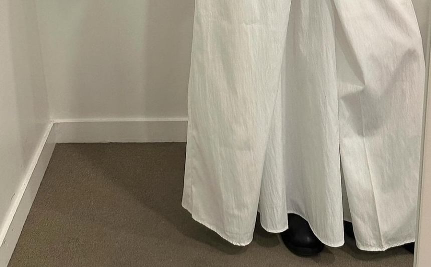 High-Rise Flowing A-Line Maxi Skirt in Solid Hue