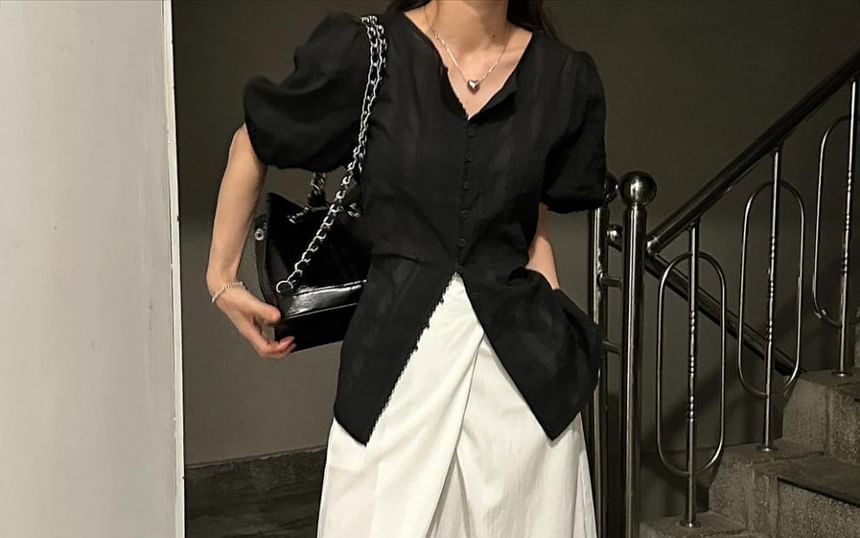 High-Rise Flowing A-Line Maxi Skirt in Solid Hue